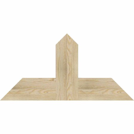 Ekena Millwork Portland Rough Sawn Timber Gable Bracket, Douglas Fir, 36"W x 18"H x 2"D x 6"F, 12/12 Pitch GBW036X18X0206POR00RDF